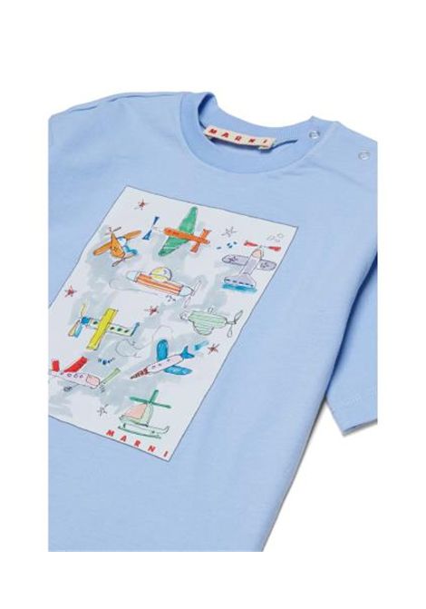 T-shirt con stampa MARNI KIDS | M01907 M00SG0M863